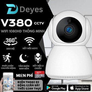 🔥mới🔥2024 deyes ip camera quan sát mới v380 1080p camera quan sát wifi ip không dây camera an ninh gia đình với tự