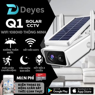 KHUYẾN MÃI Camera quan sát DEYES iCSee Năng lượng mặt trời / Pin 3MP 1296p Camera quan sát Wifi không dây chịu thời ti