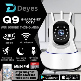 8.8🔥 deyes smart net ip cctv 1080p cctv wificamera smart home security camera ip cctv cctv 360 ptz baby / pet / nann