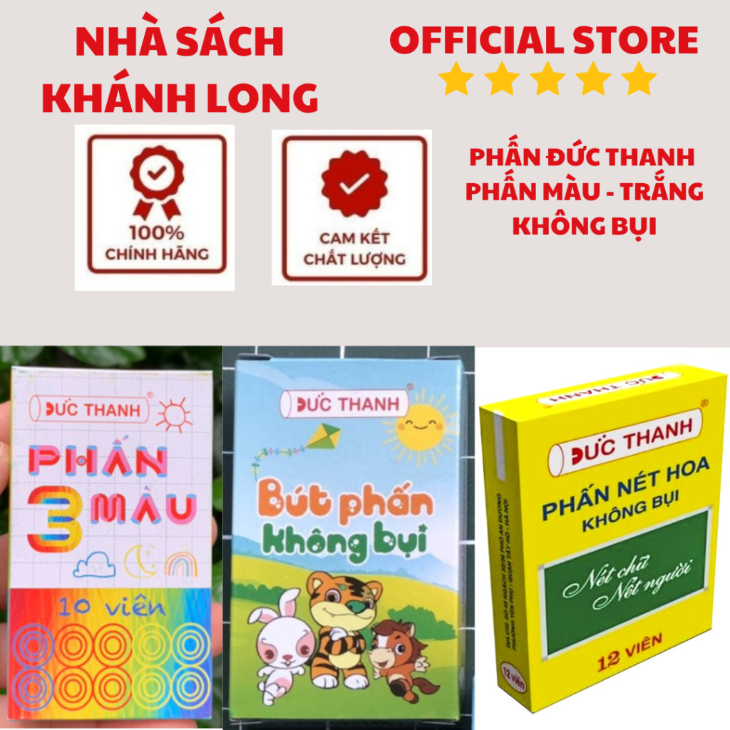 Phấn viết bảng không bụi (phấn trắng/ phấn màu)