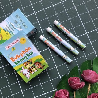 Phấn viết bảng không bụi (phấn trắng/ phấn màu)