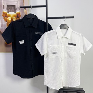 Áo sơ mi nam tay ngắn vải đũi CAO CẤP phối túi đẹp sang trong mẫu mới chuẩn shop K_N LUXURY