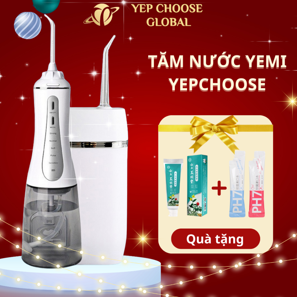 Máy Tăm Nước Sóng Siêu Âm Yep Choose YC1/2/3/4 YEMI Chính Hãng - Bảo Hành 1 Đổi 1