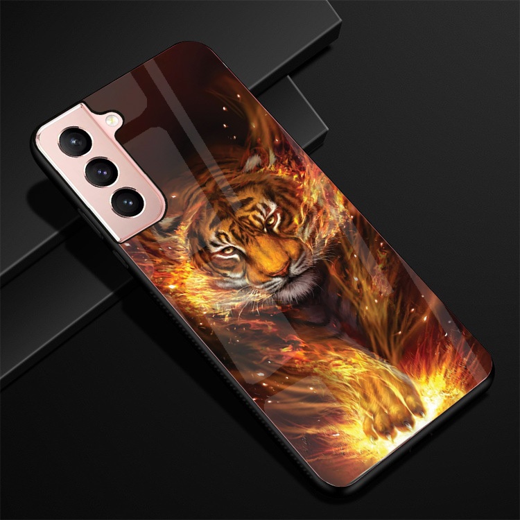 Ốp Lưng SAMSUNG GALAXY S21 5G,S21 ULTRA, S21 PLUS 5G, S21 FE 5G Mặt lưng kính, thiết kế 12 con giáp