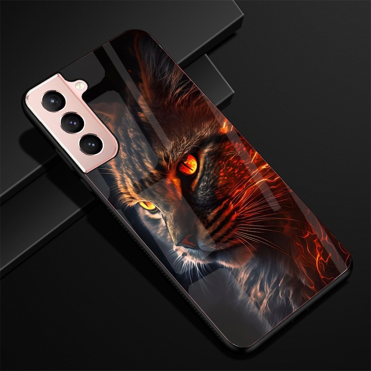 Ốp Lưng SAMSUNG GALAXY S21 5G,S21 ULTRA, S21 PLUS 5G, S21 FE 5G Mặt lưng kính, thiết kế 12 con giáp