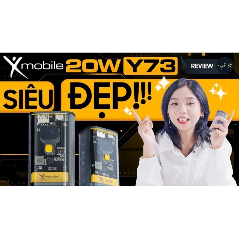 Pin sạc dự phòng 10000mAh Type C PD QC3.0 20W Xmobile Y73