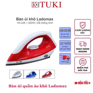 Bàn là, bàn ủi quần áo khô Ladomax - công suất 1200w