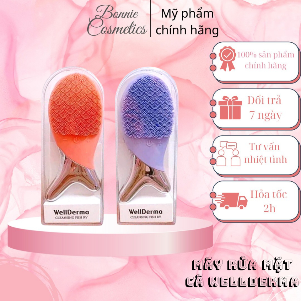 Máy rửa mặt cá Wellderma giúp làm sạch sâu bề mặt da - BonnieCosmetics