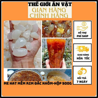 Hộp 550g Me hạt mềm rim hạt đác và khóm, nhà làm