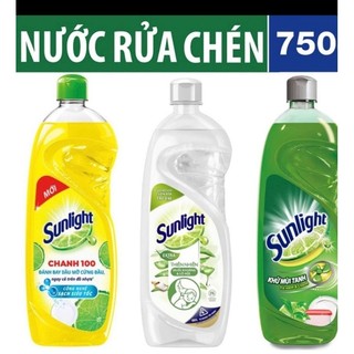 Nước rửa chén sunlight đánh bay dầu mỡ 400ml,750ml
