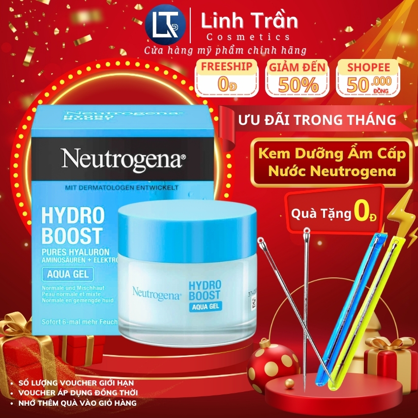 Kem Dưỡng Ẩm Neutrogena Water Gel, Tái Tạo Phục Hồi Cấp Nước Cho Da Dầu Mọi Loại Da