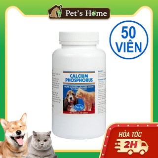 Viên Canxi Calcium Phosphorus cho chó mèo 50 viên