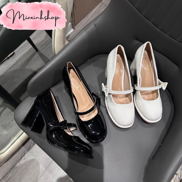 Giày gót vuông búp bê Mary Jane Mai Phương Bùi LOẠI 1 FULL HỘP