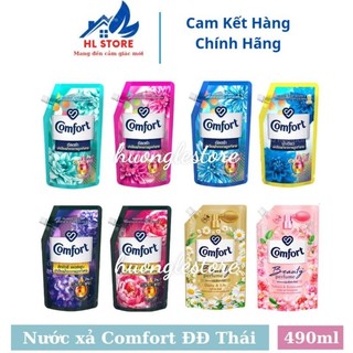 Nước xả Comfort hương nước hoa đậm đặc Thái Lan 490ml giúp quần áo thơm lâu, chống nhăn .