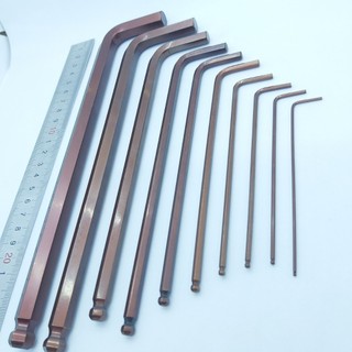 Lục giác nâu đầu bi chất lượng cao 1.5mm - 12mm