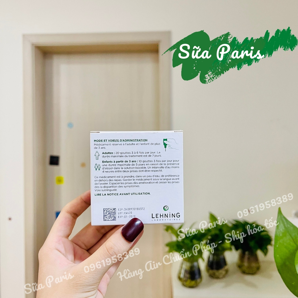 Thảo dược L52 dành cho mẹ bầu, cho con bú, trẻ em trên 2 tuổi_Sữa Paris Aderma