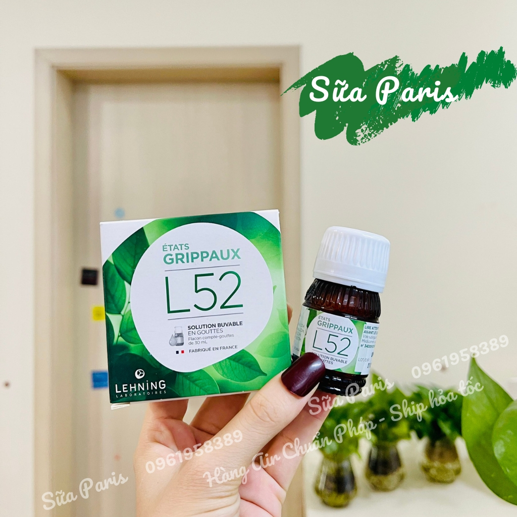 Thảo dược L52 dành cho mẹ bầu, cho con bú, trẻ em trên 2 tuổi_Sữa Paris Aderma