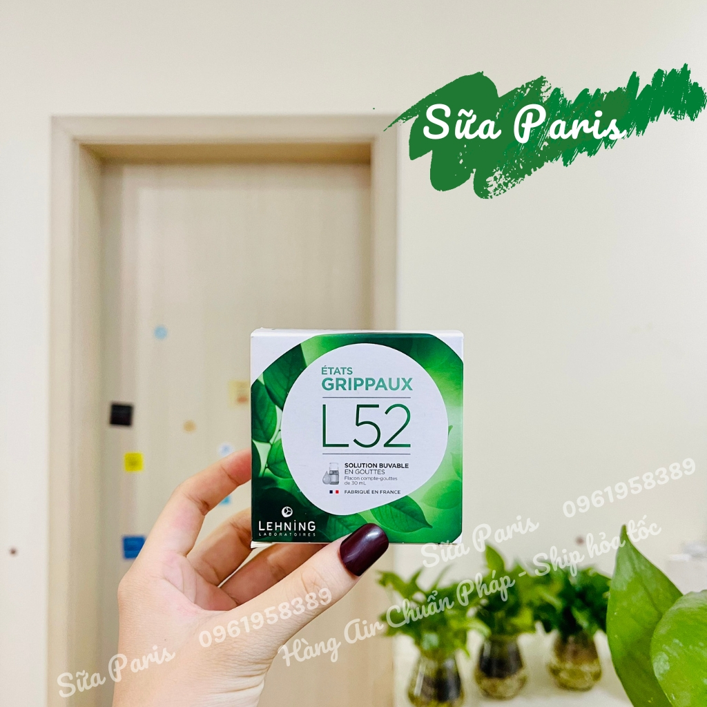 Thảo dược L52 dành cho mẹ bầu, cho con bú, trẻ em trên 2 tuổi_Sữa Paris Aderma