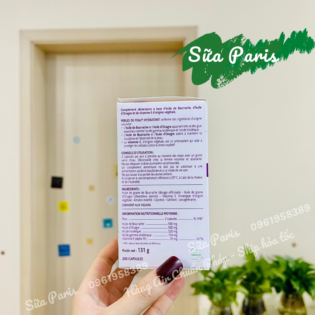 Viên uống đẹp da Perles De Peau của Arkopharma_Sữa Paris Aderma