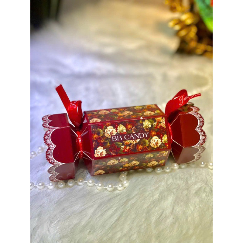 Kẹo nơ làm giỏ quà