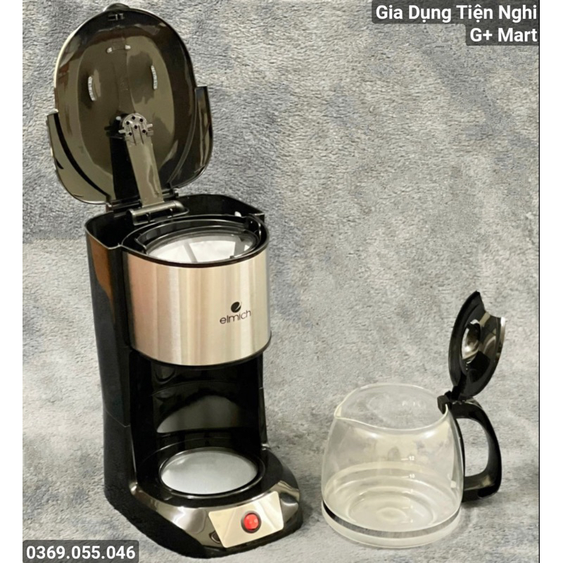 Máy Pha CAFE Chính Hãng ELMICH 1,5L 870W Bảo Hành 24 Tháng - Giadungtiennghigmart