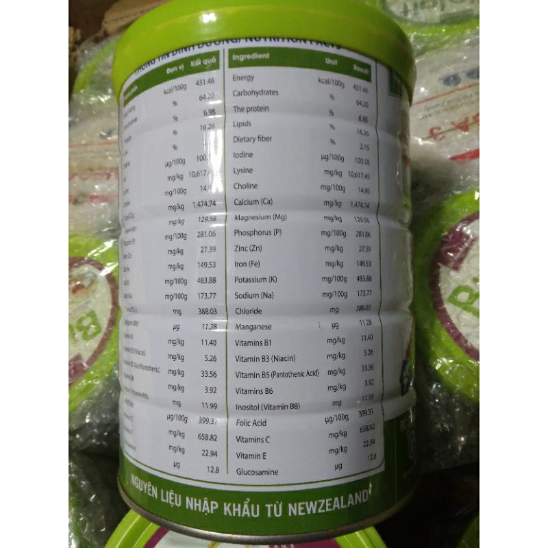 COMBO 2 HỘP Sữa canxi BIO LAIT hỗ trợ xương khớp tốt 900g hsd 09/2024