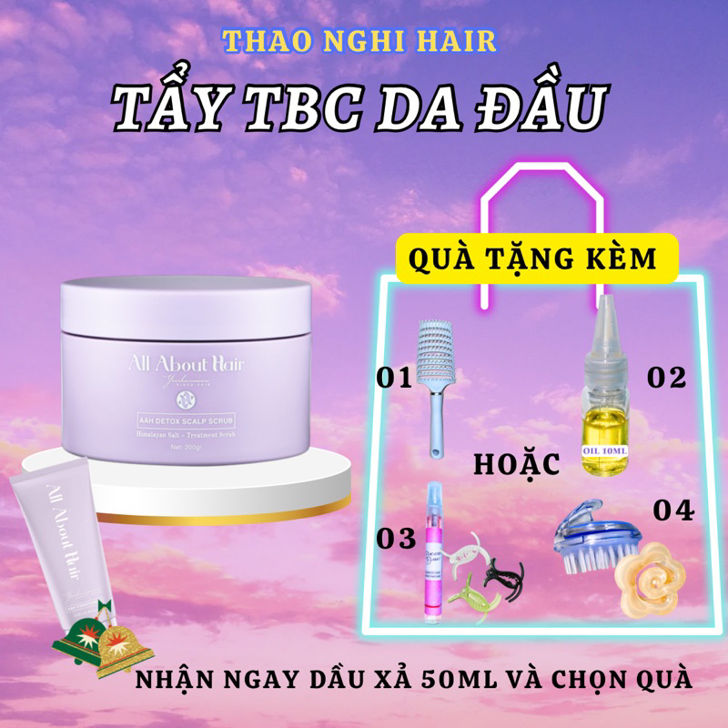 ( tặng OIL 5ML) TẨY TẾ BÀO CHẾT DA ĐẦU AAH SCALP SCRUB PHỒNG TÓC GIẢM BẾT GIẢM GÀU NGỨA, LẤY ĐI SỢI BẢ NHỜN