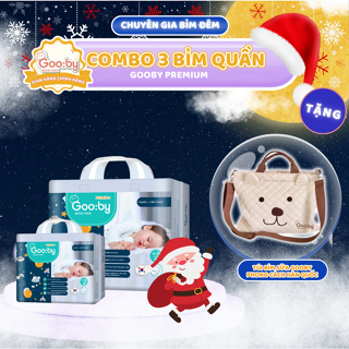 Combo 3 bịch Tã bỉm quần Gooby Premium - Chuyên gia bỉm đêm