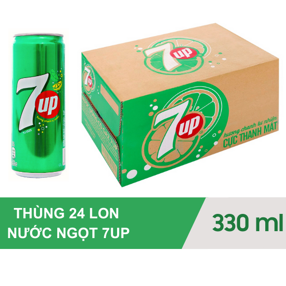 hoả tốc thùng 7up  24 lon 330ml