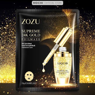 Mặt Nạ Giấy Vàng 24K Cấp Ẩm Phục Hồi Trắng Da Trẻ Hóa Thải Độc Giảm Mụn Mask Đắp Mặt Nội Địa Trung