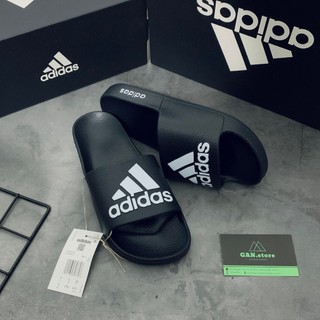 Dép Nam Adidas Slide Đen Logo Trắng - Full Hộp Đúc Nguyên Khối Êm Bền phudang_botique3