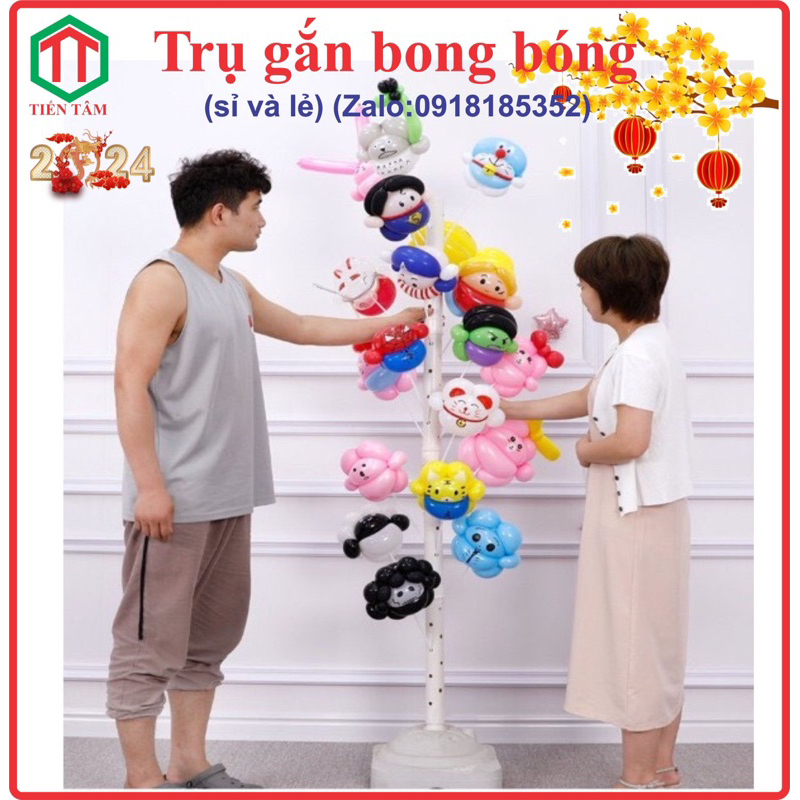 Cây trụ gắn bong bóng, chong chóng. (nhiều màu) Zalo: 0918185352