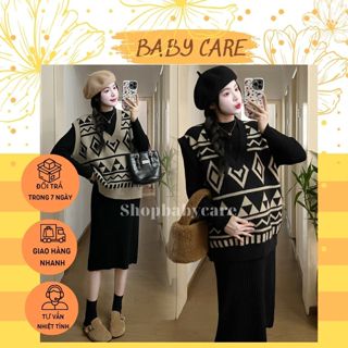  SÉT LEN BẦU THỔ CẨM 2 CHI TIẾT M310 VÁY BẦU LEN MÙA ĐÔNG SANG CHẢNH ĐẦM BẦU CÔNG SỞ 