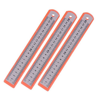 Thước kẻ thép không gỉ 2 mặt inch và cm, thước thẳng thước lá 20cm 30cm 40cm 50cm 60cm 1 mét