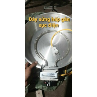  Đáy xửng hấp bánh bao nhôm Mạnh Hùng gắn sục điện đủ size 34_60 