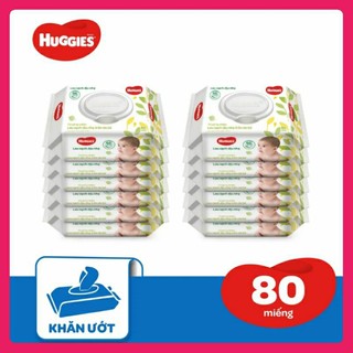 💥Combo 12 khăn giấy ướt Huggies không mùi loại 80 tờ