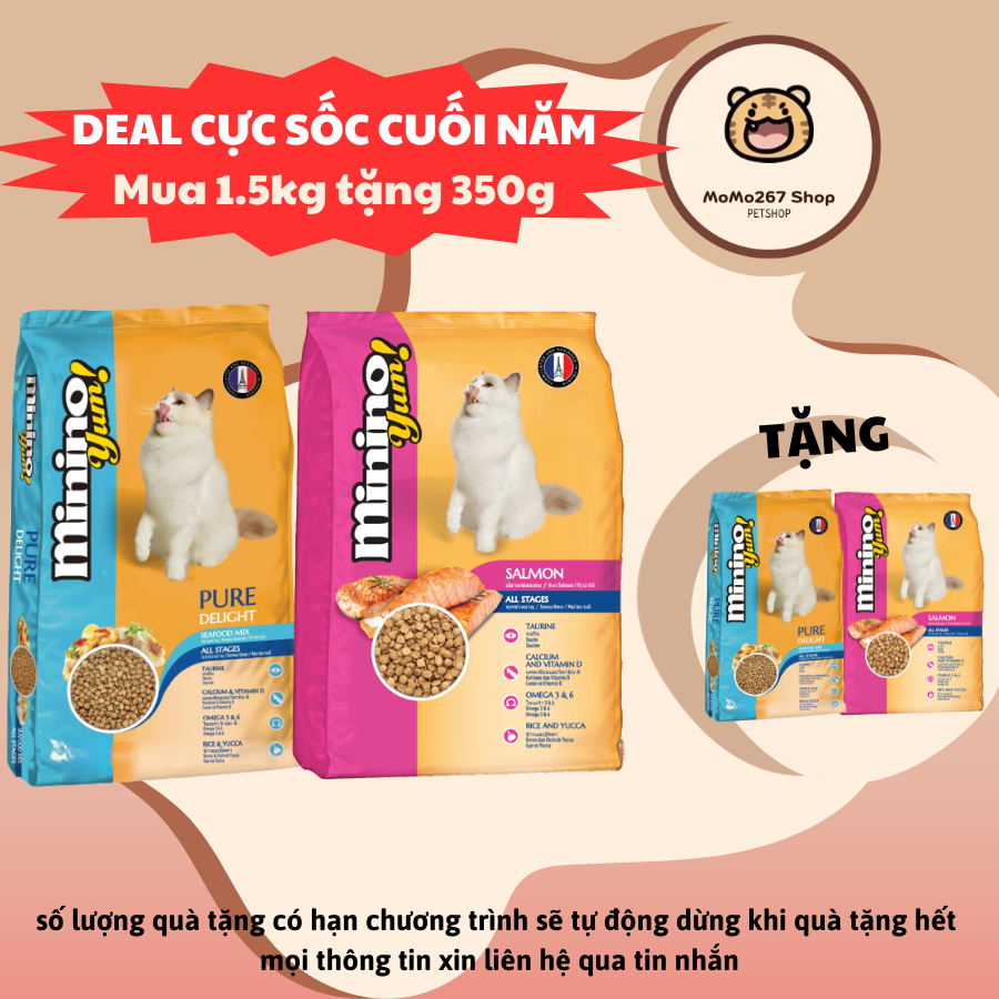 1.5kg - Thức Ăn cho mèo MININO YUM
