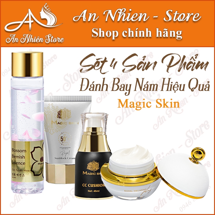 BỘ 4 SẢN PHẨM XỬ LÝ NÁM TÀN NHANG HIỆU QUẢ Magic skin