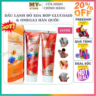 Dầu lạnh đỏ xoa bóp glucoaid &omega3 hàn quốc 165ml