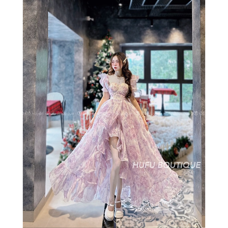 [Hàng đặt ib shop]Váy công chúa xẻ tà