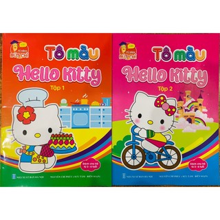 Sách - Combo tô màu Hello Kitty