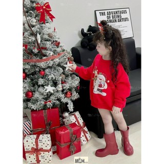 Áo NOEL chất nỉ lông đẹp mềm dành cho bé trai gái từ 10-25 kg
