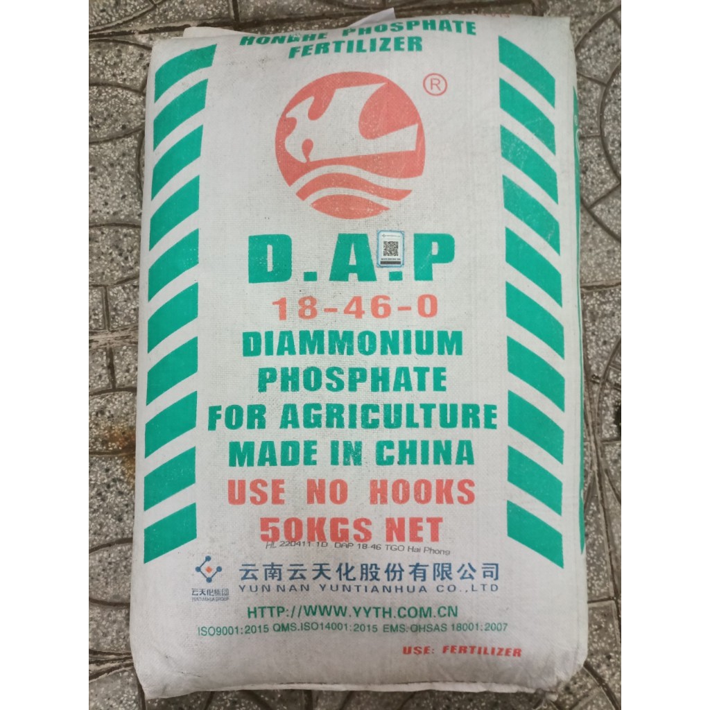 Phân bón DAP 18-18-46 HỒNG HÀ LOẠI 1, bổ sung dinh dưỡng cho cây trồng, gây tảo nhanh cho ao nuôi tôm set 100-200g