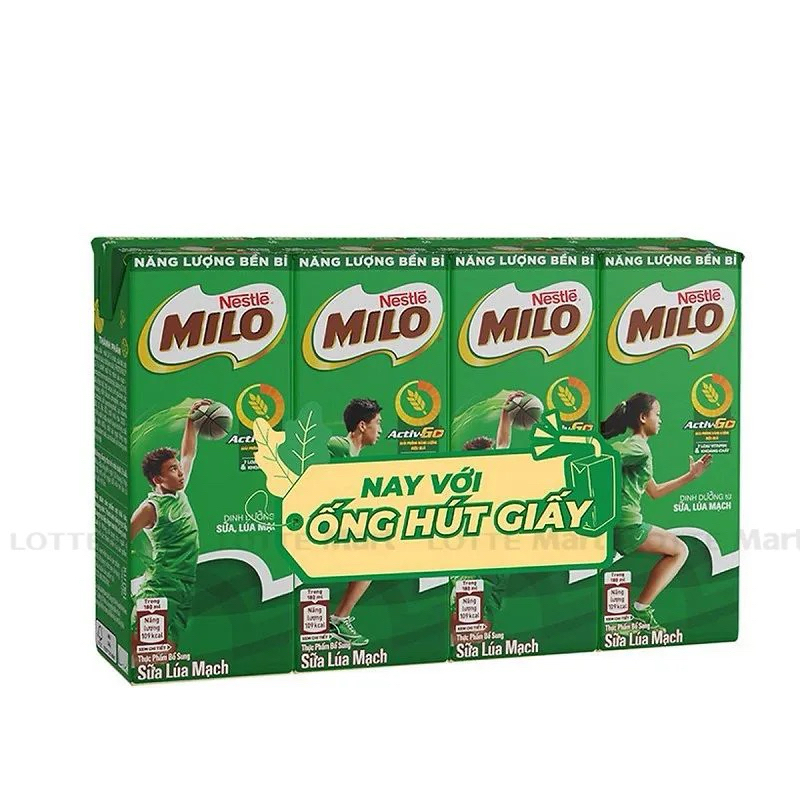 Lốc 4 hộp sữa Milo 180ml