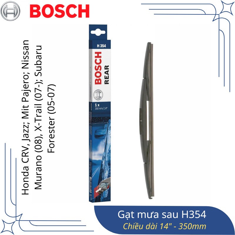 Gạt Mưa Sau Xe Subaru Forester 2008-2023 Bosch Mã H354 14inch-350mm