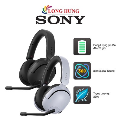 Tai nghe chụp tai Bluetooth Gaming Sony INZONE H5 WH-G500 - Hàng chính hãng