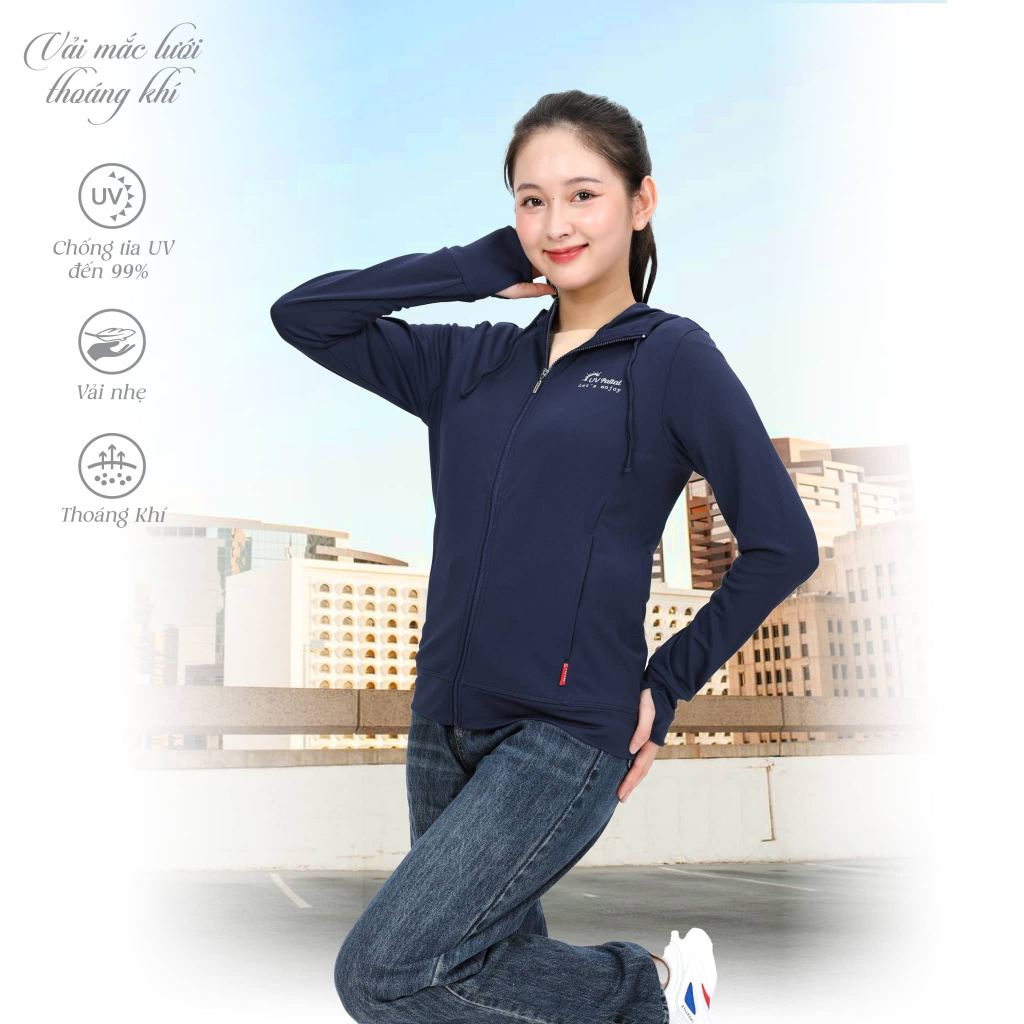 Áo khoác chống nắng cao cấp poly cát 311p 1242 PALTAL chống nắng chống UV chống khói bụi