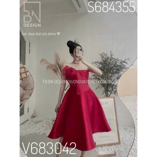 Đầm Cúp Ngực Kết Nơ To, Váy Cúp Ngực Dáng Dài Sang Trọng Qúy Phái, Đầm Thiết Kế Dự Tiệc Chất Vải Tapta Cao Cấp