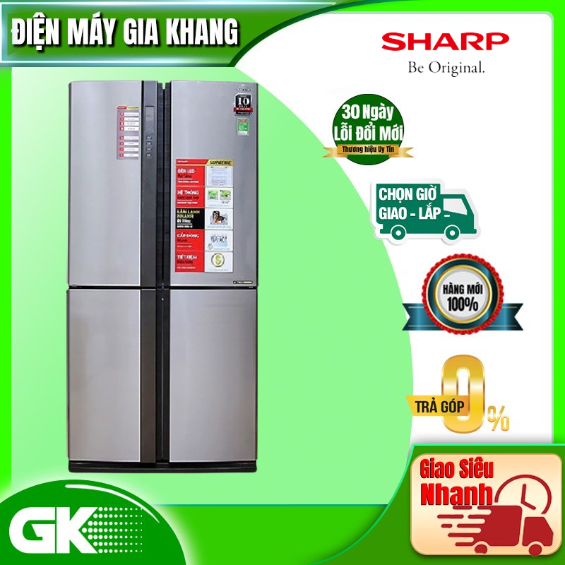 SJ-FX630V-ST - Tủ lạnh Sharp Inverter 626 lít FX630V - BẢO HÀNH CHÍNH HÃNG