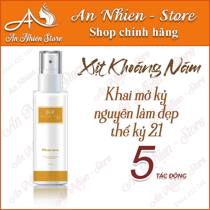 Sét 2 Sản Phẩm Xịt Khoáng Nám & Cao Nám Hoàng Cung - Magic Skin